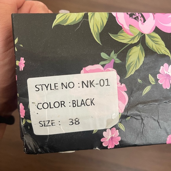 Nan-Ku Couture, Black Hightop Studded Sneaker, free people size 38 - Picture 4 of 6